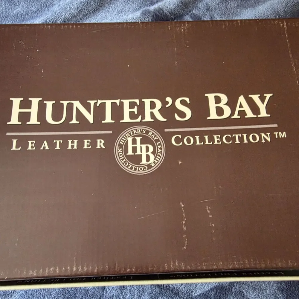 Hunter's Bay Sandals Shoes Mens Size 13 Brown Leather Hook Loop Casual